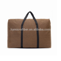 Customized logo cheap travel canvas duffle bag with zipper